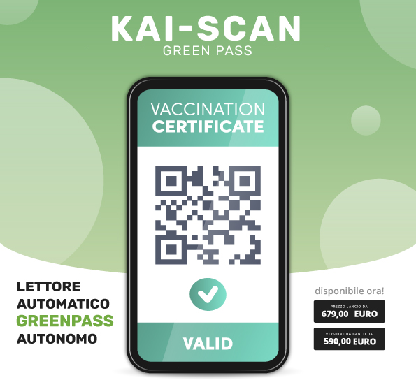 Lettore per verifica green pass qr code da tavolo